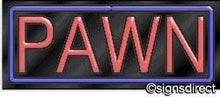 Load image into Gallery viewer, &quot;Pawn&quot; Neon Sign : 496, Background Material=Clear Plexiglass
