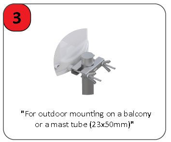 Wide band outdoor indoor MIMO ANTENNA for 3G 4G LTE 698-960 / 1710-2700 MHz  7db
