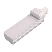 Aexit AC85-265V 9W Lighting fixtures and controls G24 3000K 52LED Horizontal 2P Connection Light Tube Milky White Cover