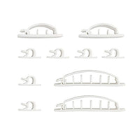 Cable Clips Multi-Pack - Adhesive - White (10 Pack)