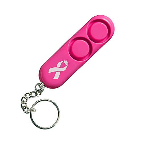SABRE PA-NBCF-01 Self-Defense Safety Loud Dual Siren Key Ring, 120dB, Audible Up to 1,280 Feet (390 Meters), Simple Operation, Reusable, One Size, Pink Personal Alarm (NBCF)