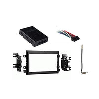 Compatible with Ford Mustang 2007 2008 Double DIN Stereo Harness Radio Install Dash Kit Package