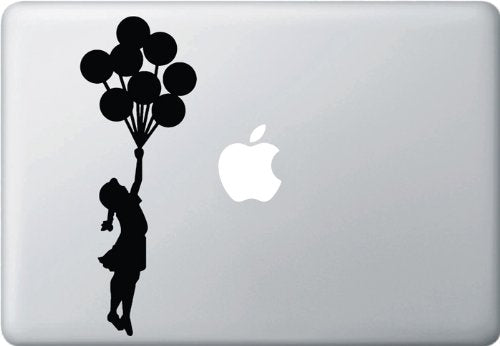 Banksy Balloon Girl Macbook Decal Mac Apple skin sticker