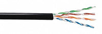 GENSPEED Unshielded Category Cable, Jacket Color: Black, Number of Conductor Pairs: 8, 1000 ft. Length