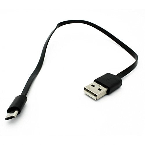 BLU R1 HD Compatible Black Short Flat USB Cable Charging Data Cord