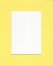 Load image into Gallery viewer, Pack of 5 18x24 Yellow Picture Mats with White Core, for 13x19 Pictures
