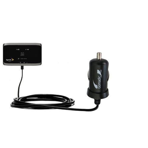 Gomadic Intelligent Compact Car / Auto DC Charger suitable for the Sierra Wireless 4G LTE Tri-Fi Hotspot - 2A / 10W power at half the size. Uses Gomadic TipExchange Technology