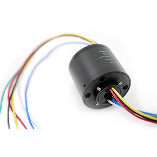 ? 12.7mm Through Bore Slip Ring Transmitting Current with 300rpm Rotating Speed (6 ckt 10A)
