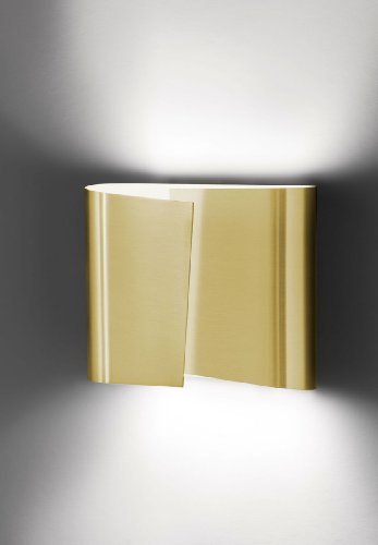 Holtkoetter 8532 BB Filia Series Large Halogen Wall Sconce, Brushed Brass