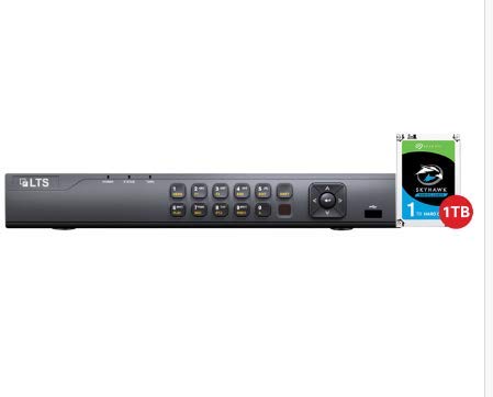 LTS LTD8308K-ETC-1TB, Platinum Professional Level 8 Channel HD-TVI DVR, 1U, SATA up to 6TB, 1TB Pre-Installed Storage