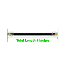Load image into Gallery viewer, (4 Pack) 4 Inch Short Telephone Cable Rj11 Male to Male 4&quot;, Phone Line Cord (Black)
