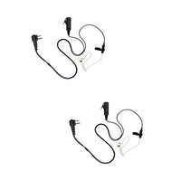 Arrowmax 2 Pack ASK4038-H1 2-Wire Clear Coil Surveillance Kit Earphone for Hytera TC500 RELM RP6500 RCA BR250