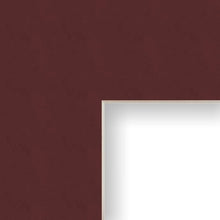 Load image into Gallery viewer, 16x21 Matting for Picture Frame Maroon with Cream Core and 12x17 Opening Size (B038MAT)
