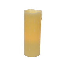 Load image into Gallery viewer, Melrose International LED Wax Dripping Pillar 3 by 8-Inch Candle

