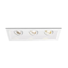 Load image into Gallery viewer, WAC Lighting MT-3LD311NA-F927WT Mini Multiple LED Three New Construction Housing with Trim and Light Engine 2700K Flood White, 25 Beam Angle
