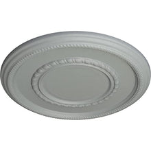 Load image into Gallery viewer, Ekena Millwork CM17FE Federal Roped Large Ceiling Medallion, 17 3/8&quot;OD x 1 1/8&quot;P (Fits Canopies up to 7 3/4&quot;), Primed
