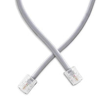 Load image into Gallery viewer, Phone Line Cord 25 Feet - Modular Telephone Extension Cord 25 Feet - 2 Conductor (2 pin, 1 line) Cable - Works Great with FAX, AIO, and Other Machines - Grey
