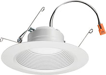 Load image into Gallery viewer, Lithonia Lighting 5/6 Inch White Retrofit LED Recessed Downlight, 12W Dimmable with 4000K Cool White, 845 Lumens
