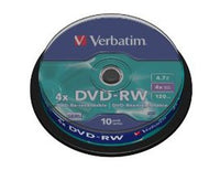 Verbatim DVD-RW 4.7Gb 4x Spindle 10 No 43552 verbatim dvdrw 4.7 gb dvd