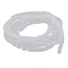 Load image into Gallery viewer, Aexit 22mm Dia. Electrical equipment Flexible Spiral Tube Cable Wire Wrap Computer Manage Cord White 6 Meter Length
