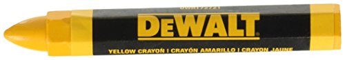 DEWALT DWHT72721 Yellow Lumber Marking Crayon 2 pack