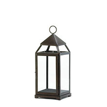 Load image into Gallery viewer, Bronze Modern Candle Lantern - 18 inches
