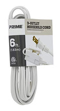 Load image into Gallery viewer, Prime EC660606 6-Foot 16/2 SPT-2 3-Outlet Cord, White
