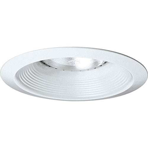 Progress Lighting P8075-28 Transitional Long Neck Baffle Trim Collection in White Finish, 7-3/4-Inch Diameter