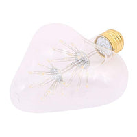 Aexit Peach Heart Lighting fixtures and controls Shape LED Vintage Filament Light Bulb AC 220-240V E27 2200K Yellow