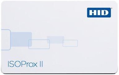 HID Corporation 1386 ISOProx II PVC F and G Gloss Finish Imageable Proximity Access Card, No Slot Punch, 2-1/8
