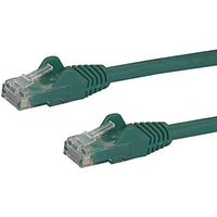 StarTech.com 5ft CAT6 Ethernet Cable - Green CAT 6 Gigabit Ethernet Wire -650MHz 100W PoE RJ45 UTP Network/Patch Cord Snagless w/Strain Relief Fluke Tested/Wiring is UL Certified/TIA (N6PATCH5GN)