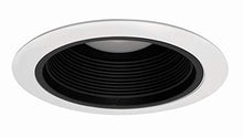 Load image into Gallery viewer, Nicor Lighting 6 Inch Black Cone Baffle Trim With White Trim Ring, Fits 6 Inch Housings (17551 A)
