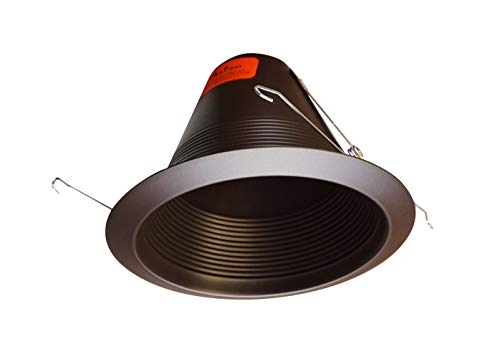 Nicor Lighting 6 Inch Oil Rubbed Bronze Airtight Recessed Cone Baffle Trim, Fits 6 Inch Housings (17