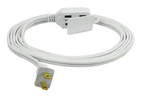 Prime EC660606 6-Foot 16/2 SPT-2 3-Outlet Cord, White