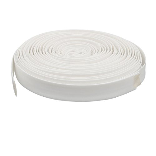 Aexit 20M Length Electrical equipment 12mm Inner Dia Polyolefin Insulation Heat Shrinkable Tube Wrap White
