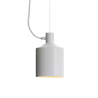 MASO Home, A Mini Sized of Factory Inspired Industrial Style Features Pendant Ceiling Light, Retro Vintage Metal for Antique and Historic Pendant Hanging Lamp Unique Loft Design (White)