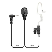 Load image into Gallery viewer, Retevis RT45 RA19 Hands Free Earpiece for Walkie Talkie 1 Pin 2.5mm, Compatible RT45 RA19 Motorola T5000 T5500 HYT-TC320 Two Way Radios, Acoustic Tube 2 Way Radio Headset with Mic(1 Pack)
