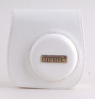 Camera Leather Bag White for Instax Mini 8 Cameras