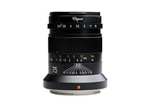 Load image into Gallery viewer, KIPON Elegant 75mm F2.4 Full Frame Lenses for Nikon Z Mount Mirrorless Camera Z6 Z7 (Black)
