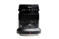 KIPON Elegant 75mm F2.4 Full Frame Lenses for Nikon Z Mount Mirrorless Camera Z6 Z7 (Black)