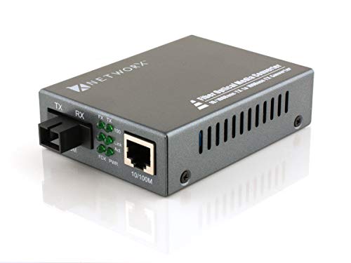 Fast Ethernet Fiber Media Converter - UTP to 100Base-BX - WDM SC, 30km, 1310T...