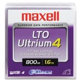 Wholesale CASE of 5 - Maxell LTO Ultrium 4 Data Cartridge-LTO 4 Cartridge, 1.6TB, 800 GB, 120 Transfer Rate, Teal