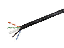 Load image into Gallery viewer, CAT6 1000ft Plenum Black | Plenum Rated Bulk Cable (Black) | by SYSTEC101 | 100% Pure Copper Conductors | 550MHZ UNSHIELDED | 23AWG, UTP, 4 Pairs | Solid Bare Copper | 1000ft | Black ETHERNET Cable
