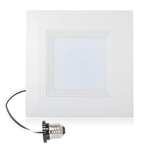 Load image into Gallery viewer, Maxxima 6 in. Dimmable Square LED Recessed Retrofit Downlight, 1150 Lumens, 90 CRI, Neutral White 4000K, E26 Screw in Connection, 120 Watt Equivalent, Energy Star
