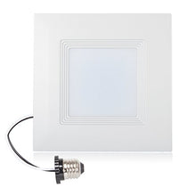 Load image into Gallery viewer, Maxxima 6 in. Dimmable Square LED Recessed Retrofit Downlight, 1150 Lumens, 90 CRI, Warm White 2700K, E26 Screw in Connection, 120 Watt Equivalent, Energy Star
