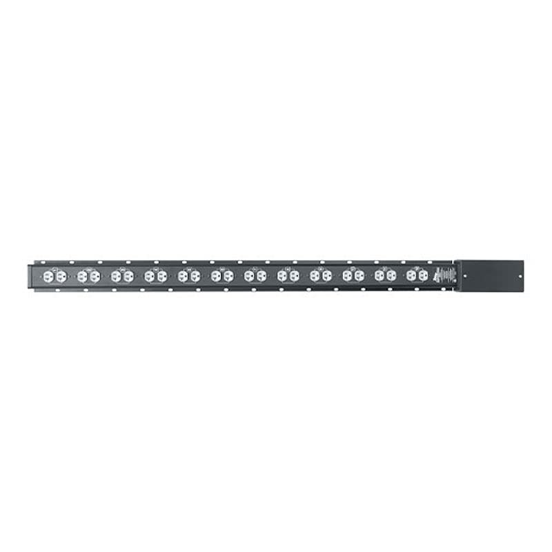 20-Outlet Hardwired Dual 20A Power Strip with Small J-Box