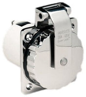 ParkPower 15A, 20A, 30A & 50A Power Inlets, Stainless Steel, 30 Amp, 125V