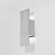 Load image into Gallery viewer, WAC Lighting WS-W54614-AL Icon LED Outdoor Wall Light in Brushed Aluminum, 14 Inches
