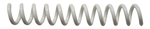 Spiral Binding Coils 6mm ( x 36-inch) 4:1 [pk of 100] White
