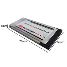 Load image into Gallery viewer, GHH NEC Chipset 720202 34mm ExpressCard to USB 3.0 Adapter Card 2 Ports
